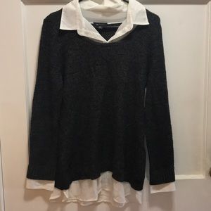 Dark grey sweater/blouse